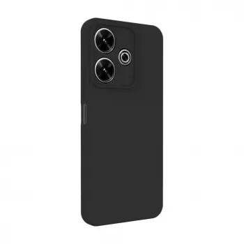 Connect Xiaomi Poco M6 Pro Premium Quality Soft Touch Silicone Case Black