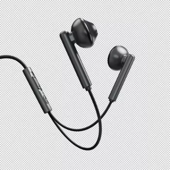 Evelatus Crystal Clear Audio Headphones with 3,5 mm Jack and Microphone CCA-3.5BL Black
