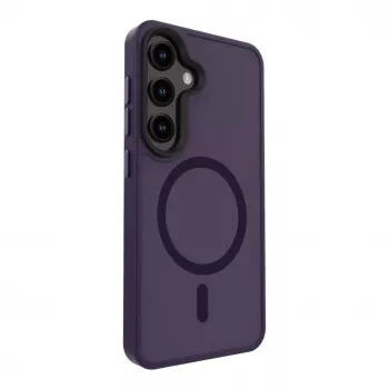Evelatus Samsung Galaxy S25 Hybrid Case ar magnētu PC+TPU Purple