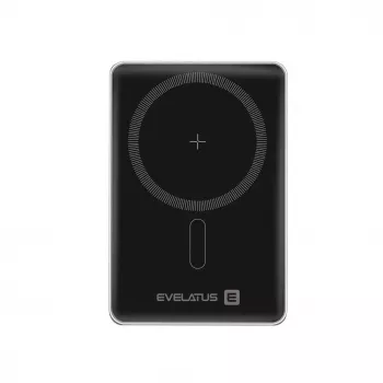 Evelatus PD20W 5000mAh Power Bank MagLink Elite ar bezvadu uzlādi Sudraba
