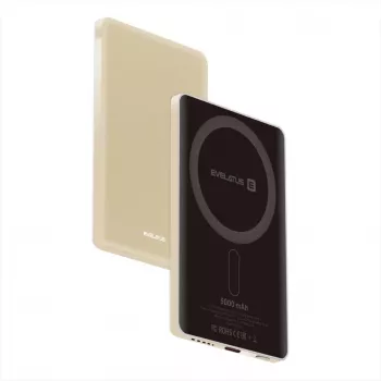 Evelatus PD20W 5000mAh Power Bank MagLink Elite ar bezvadu uzlādi Zelts