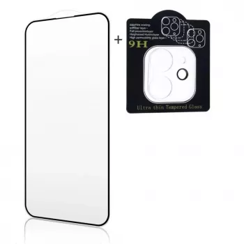 iLike Apple iPhone 16 Pro / 17 X2 Super Set 2.5D Edge Full Face Tempered Glass + Camera Glass