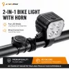 iLike 120dB Electric Bike Horn with Wired Remote Button, Waterproof Bicycle Horn for Bikes & E-Scooters