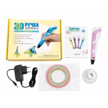 iLike 3D Printing Pen ar LCD displeju | Ultimate Multicolor 3D Printer Pen Purple