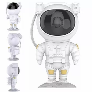 iLike A1 Astronaut 360° rotējoša galviņa zvaigžņu debess un miglāja projektors ar tālvadības pulti