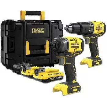 STANLEY SFMCK461D2T-QW V20 Brushless Hammer Drill 2x2.0Ah Li-Ion TSTAK