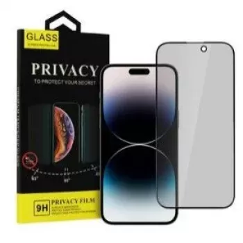 iLike Apple iPhone 15 Pro Tempered Privacy Glass Screen Protector Black