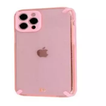 iLike Apple iPhone 12 Pro Max Armor Glitter Case Pink