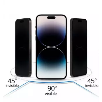 iLike Apple iPhone 17 Rūdītais Stikls Privātuma Melns