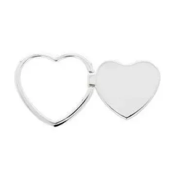 iLike RING LOVE Silver Phone Ring Holder - Heart Shape, 360° Rotation, 3M VHB Adhesive