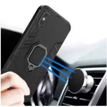 iLike Samsung Galaxy A14 Ring Armor Case Black