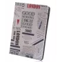 iLike Case Newspaper for Tablet 9-10 inch - Universāls folio vāciņš ar statīvu, PU āda, avīzes raksts