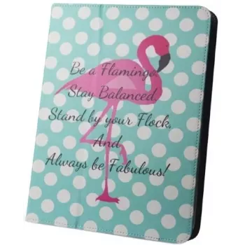 iLike Flamingo and Dots Tablet Case 9-10 collu planšetdatoriem