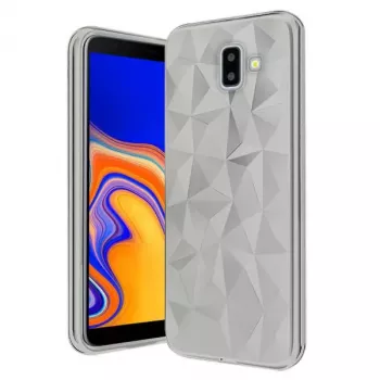 GreenGo Samsung Galaxy J6 Plus 2018 Geometric Case Gray