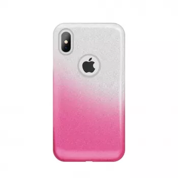 iLike Xiaomi Redmi Note 7 Gradient Glitter 3in1 Case Pink