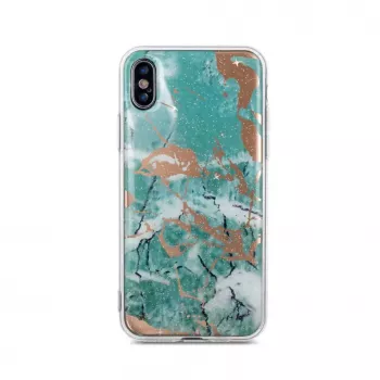 iLike Samsung Galaxy A70 Marble Case Green