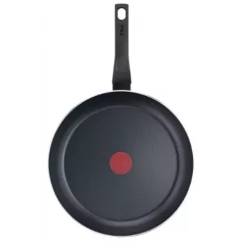 TEFAL Easy Plus Cepšanas Panna 24 cm, Fiksēts Roks, Melna, Titāna Nepiedegoša, Nav Indukcijai