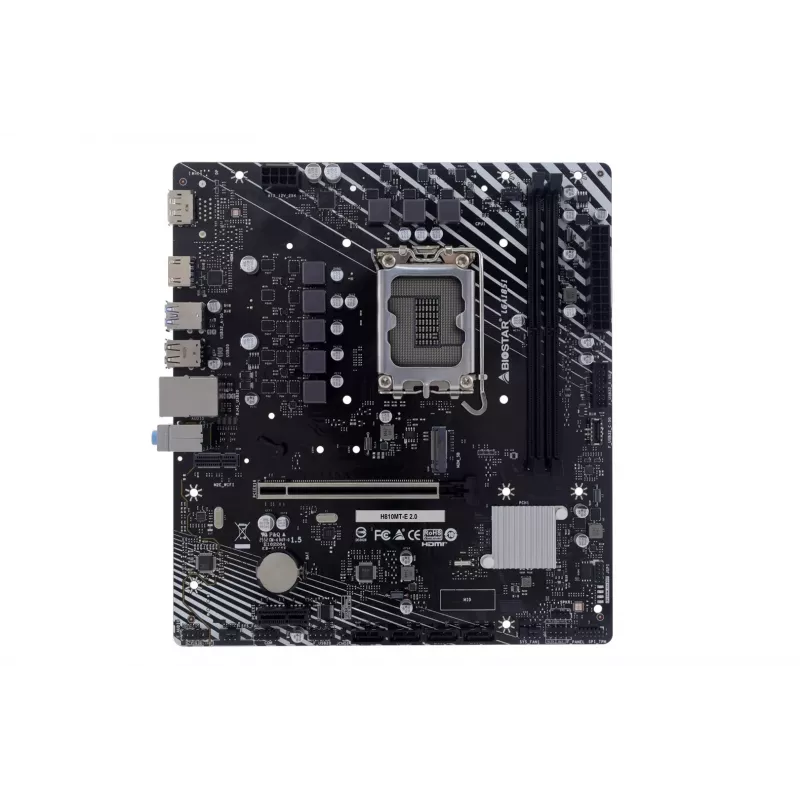 Mātesplate BIOSTAR H810MTE 2.0, Intel H810, LGA 1700, DDR4, Micro ATX