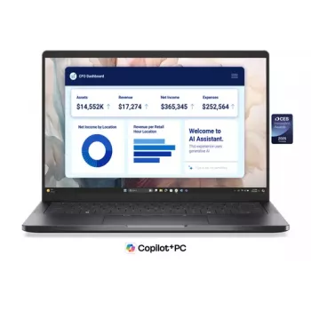 Dell Pro 14 Premium PA14250 Klēpjdators - Intel Core Ultra 5 236V, 16GB RAM, 512GB SSD, 14 inch FHD+, Windows 11 Pro, Titan Gray