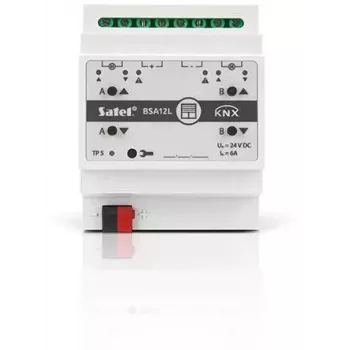 SATEL KNX 2-Kanālu žalūziju / slēģu izpildmehānisms 24V DC KNX-BSA12L