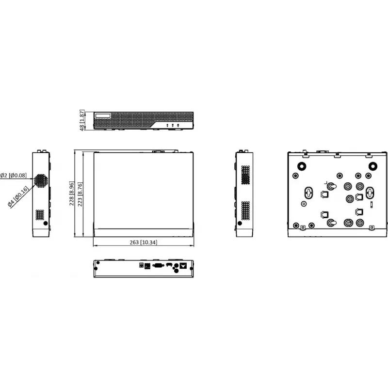 Hikvision HiLook NVR-108MH-C(E) 8 kanālu 8 MP tīkla video reģistrators