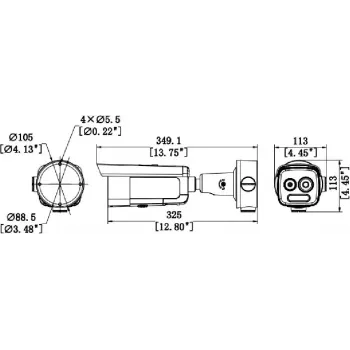Hikvision HM-TD2618-10/G0/T1A Termālā un optiskā tīkla kamera