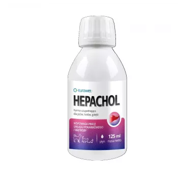 EWE EUROWET Hepachol Aknu Atbalsta Papildbarība Suņiem un Kaķiem - 125ml