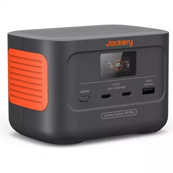 Jackery Explorer 100 Plus pārnēsājamā elektrostacija 99,2Wh LiFePO4 Melns Oranžs