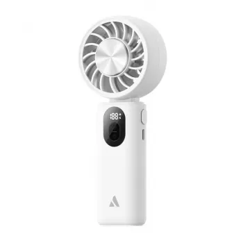 AEL Aecooly Halo 04 Icing Salokāmais Rokas Ventilators ar Dzesēšanas Plāksni, Balts