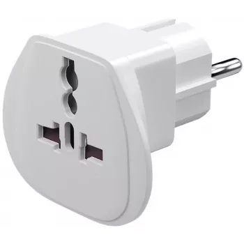 Goobay 94026 Ceļojumu adapteris UK, US, IT, CH uz EU, Balts