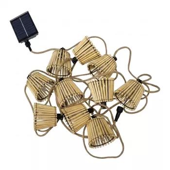 NewGarden OKINAWA Solar LED virkne 8m 80 LED silti balti 3000K IP44