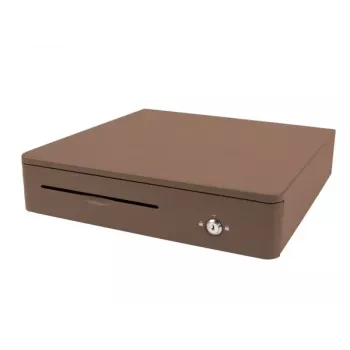 OLYMPIA M405 elektroniskā naudas atvilktne, melna, 4 banknošu/8 monētu nodalījumi, 24V, RJ11/RJ12, 1,5m kabelis