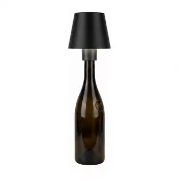 SYNERGY21 LED galda lampa ar uzlādējamu bateriju pudelēm - āra IP54 - skārienslēdzis ar regulējamu spilgtumu - antracīta
