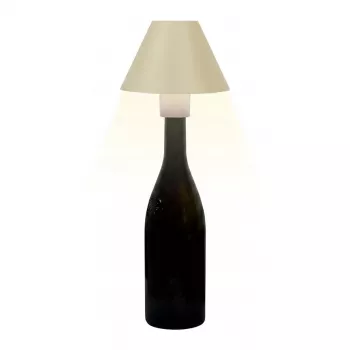 SYNERGY21 Synergy 21 LED Galda Lampa ar Akumulatoru, Pārnēsājama, Pudelei, Āra, IP54, Skārienslēdzis, Dimmer, Dzeltena
