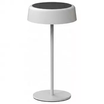 SYNERGY21 LED galda lampa SOLĀR/uzlādējams akumulators, āra IP54, pieskāriena slēdzis ar regulējamu spilgtumu, balta (S21-LED-JT240020)