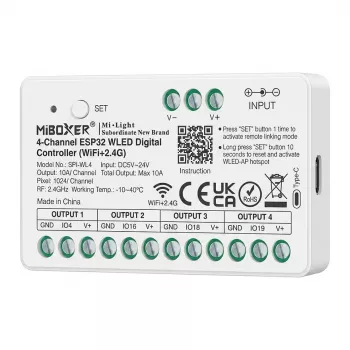 Synergy 21 Pixel LED Controller SPI-Series WLED (2,4GHz+WiFi) 4 Channels MiLight/MiBoxer (SPI-WL4)