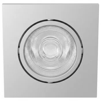 SYNERGY21 LED Griestu Padziļinājuma Prožektors Helios Sudraba, Kvadrāts + Grozāms, Neitrāli Balts