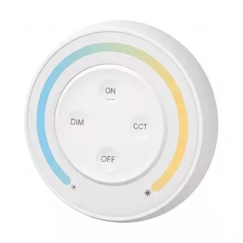 MiBoxer S1-B Sunrise tālvadības pults divkrāsu baltajām (CCT) LED, 2,4 GHz, melnā krāsā