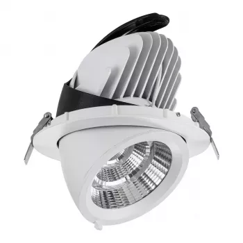SYNERGY21 LED Downlight 40W White, Tiltable, Warm White