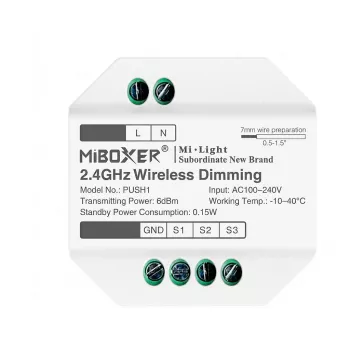 Miboxer Synergy 21 LED Dimmer Controller 2,4GHz Wireless Push Dimming (PUSH1)