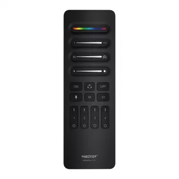 Synergy 21 Pixel LED Remote Control SPI - Pixel 2.4GHz (RGB/RGB-W/RGB+CCT) 4 Zones 4 Scenes *Milight/Miboxer* (Black) (C10-B)
