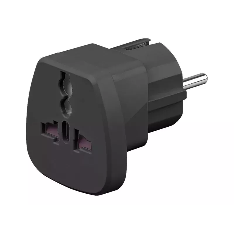 Goobay 94028 Ceļojumu adapteris F tipa Schuko balts