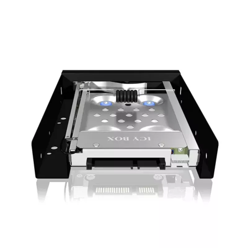 ICY BOX IB-2217ASTS Mobile Storage Rack - 2,5 inch (6,4 cm) to 3,5 inch (8,9 cm) - Black