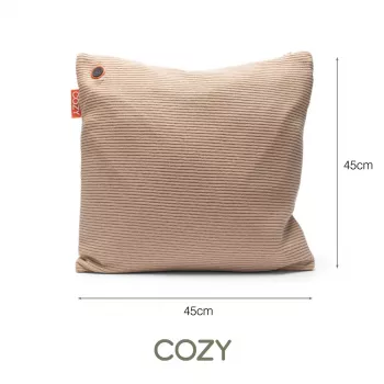 Bodi-Tek BT-CSHT2-K-BG-PB10 COZY Una Cushion Knitted & Power Bank 10000 mAh, Beige