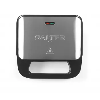 Salter EK6665VDE 3 in 1 Snack Maker - vafeļu panna, sviestmaižu tosteris un grils, 900W, melns/sudrabs