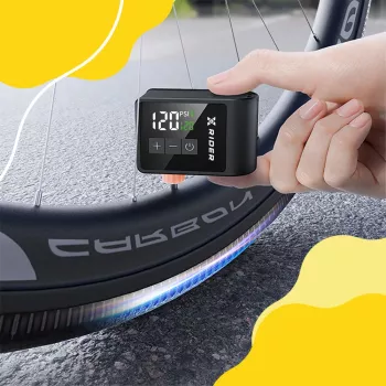 XRIDER XR00MAP01 Elektriskais velosipēdu sūknis - 150 PSI, digitālais LCD, USB-C uzlāde