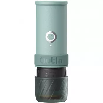 OUTIN Portable Electric Coffee Machine Mino Canyon Green 20 Bar 80ml USB-C