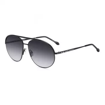 ISABEL MARANT Sieviešu saulesbrilles IM-0200-S-807 - Melns acetāta rāmis ar pelēkām gradienta lēcām - 62/14/140 mm