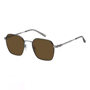 TOMMY HILFIGER TH-2133-S-TI7 Vīriešu saulesbrilles, taisnstūra, propionāta rāmis, 53/21/145 mm