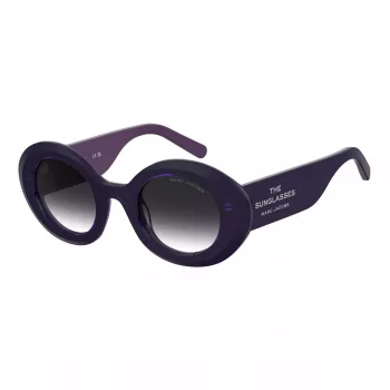 THE MARC JACOBS Sieviešu saulesbrilles MARC799SRY8 Havana Acetāta Kvadrātveida Rāmis Brūnas Gradienta Lēcas 47/24/140 mm